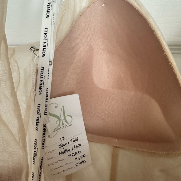 Sophia Tolli Y12016 Florentina Sheer Sides Bridal Dress - Picture 7 of 16